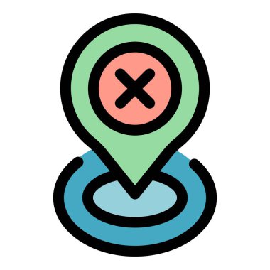 Nokta simgesini sil. Beyaz arkaplan renginde izole edilmiş web tasarımı için nokta vektör simgesini sil