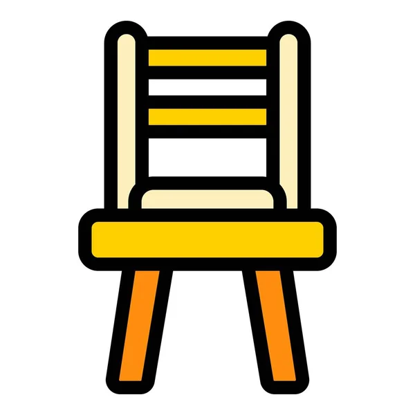 Ikona Fotela Salonie Zarys Salon Krzesło Wektor Ikona Projektowania Stron — Wektor stockowy