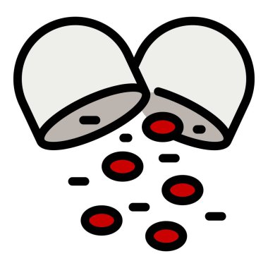 C vitamini besleyici ikonu. Beyaz arkaplan rengi üzerinde izole edilmiş web tasarımı için C vitamini besleyici vektör simgesi