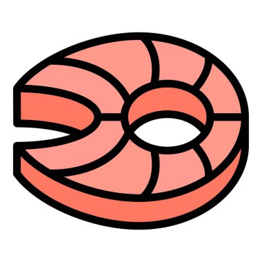 Balık kompleksi vitamin ikonu. Beyaz arkaplan renklerinde izole edilmiş web tasarımı için ana hatlı balık kompleks vitamin vektörü simgesi