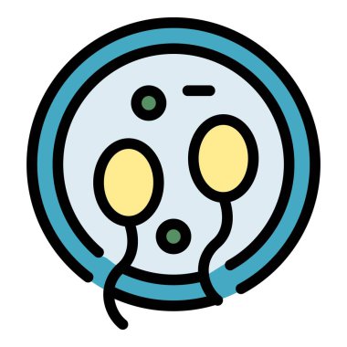 Virüs hücreleri simgesi. Beyaz arkaplan renginde izole edilmiş web tasarımı için özet virüs hücreleri vektör simgesi