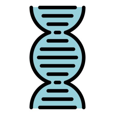 DNA sistemi simgesi. Beyaz arkaplan rengi üzerinde izole edilmiş web tasarımı için özet DNA sistemi vektör simgesi