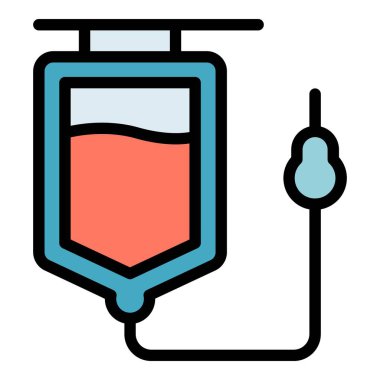 Tıbbi indirme ikonu. Beyaz arkaplan renklerinde izole edilmiş web tasarımı için tıbbi indirgeyici vektör simgesi