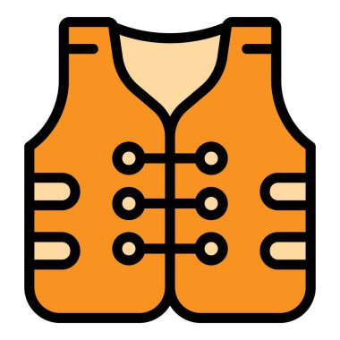 Yüzme ceketi ikonu. Beyaz arkaplan renginde izole edilmiş web tasarımı için özet yüzme ceket vektör simgesi