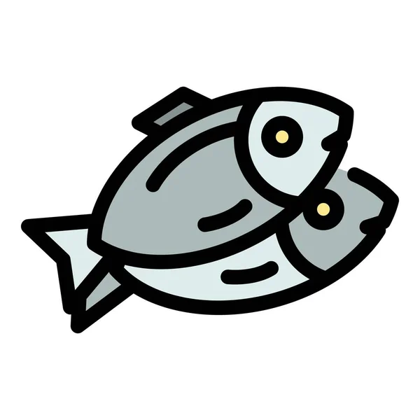 Риб Ячий Омега Значок Начерки Риби Омега Векторні Значки Веб — стоковий вектор