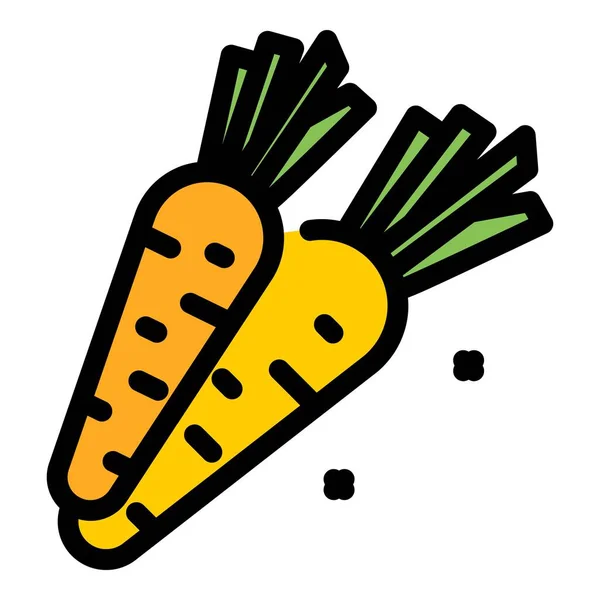 胡萝卜维生素图标 基于白背景色平面的网页设计简写胡萝卜维生素载体图标 — 图库矢量图片