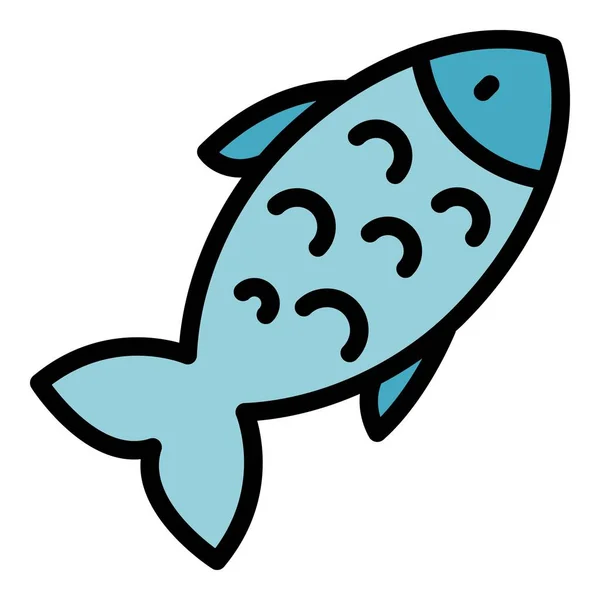 Значок Рыбных Минералов Контур Рыбных Минералов Векторный Значок Веб Дизайна — стоковый вектор
