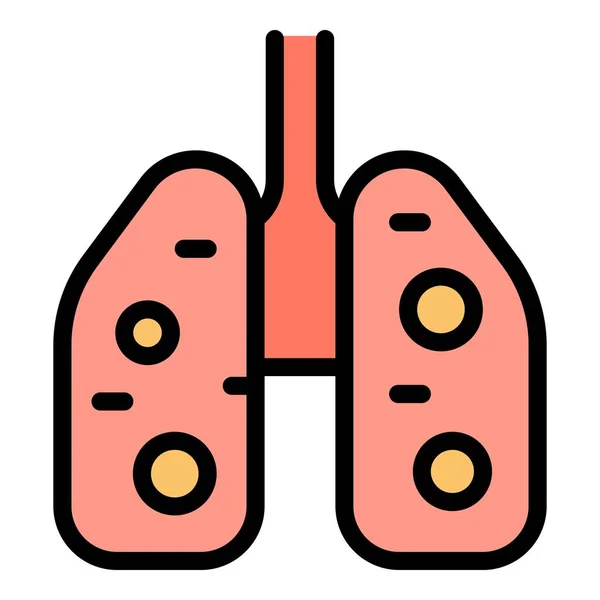 Lungen Menschliches Symbol Umriss Lungen Menschliche Vektor Symbol Für Web — Stockvektor