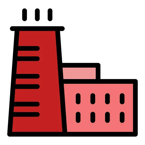 Gas Emission Chimney Icon Outline Gas Emission Chimney Vector Icon — Stock Vector