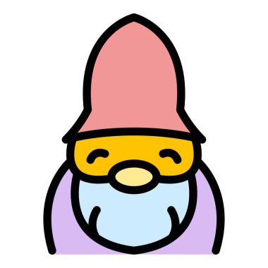 Cüce ikonu. Beyaz arkaplan rengi üzerinde izole edilmiş web tasarımı için Cüce vektör simgesi taslağı