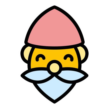 Cüce heykeli simgesi. Beyaz arkaplan renginde izole edilmiş web tasarımı için Cüce Heykel vektör simgesi