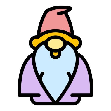 Şekil cüce ikonu. Beyaz arkaplan rengi üzerinde izole edilmiş web tasarımı için figür cüce vektör simgesi taslağı