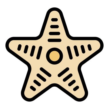 Deniz yıldızı ikonu. Beyaz arkaplan renginde izole edilmiş web tasarımı için Deniz yıldızı vektör simgesi