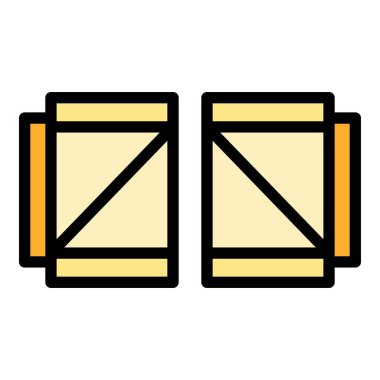 Çiftlik kapıları simgesi. Beyaz arkaplan rengi üzerinde izole edilmiş web tasarımı için Ranch kapıları vektör simgesi