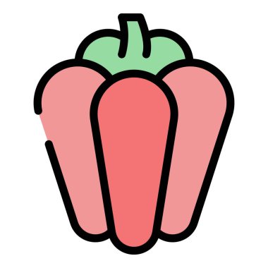 Eko paprica ikonu. Beyaz arkaplan rengi üzerinde izole edilmiş web tasarımı için Eco paprica vektör simgesi