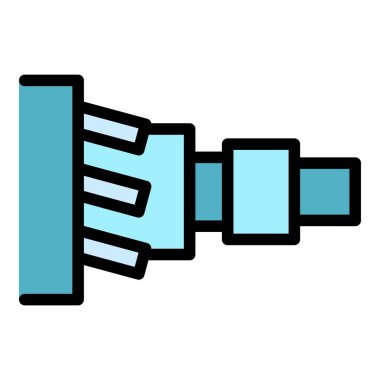 Debriyaj sistemi simgesi. Beyaz arkaplan renginde izole edilmiş web tasarımı için debriyaj sistemi vektör simgesi