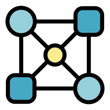 İnternet alan simgesi. Beyaz arkaplan rengi üzerinde izole edilmiş web tasarımı için İnternet alan vektör simgesi taslağı