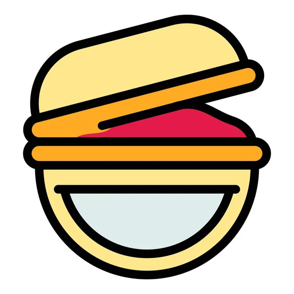 School Meal Icon Outline School Meal Vector Icon Web Design — Stock Vector