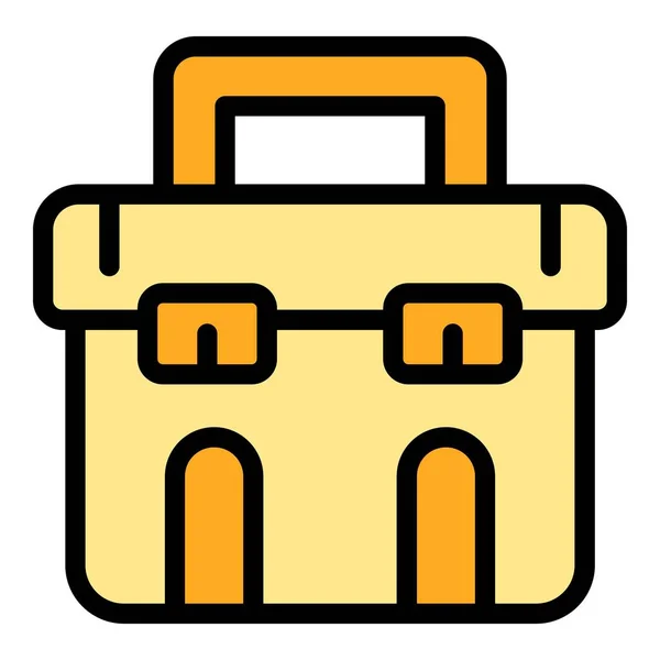 School Briefcase Icon Outline School Briefcase Vector Icon Web Design — Stock Vector