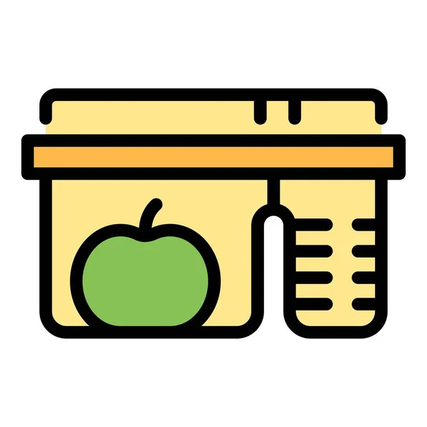 Een Icoon Van Lunchbox Outline Kid Lunch Box Vector Icoon — Stockvector