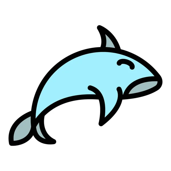 グランパスクジラのアイコン 概要白を基調としたウェブデザインのためのグランパスクジラベクトルアイコンフラット — ストックベクタ