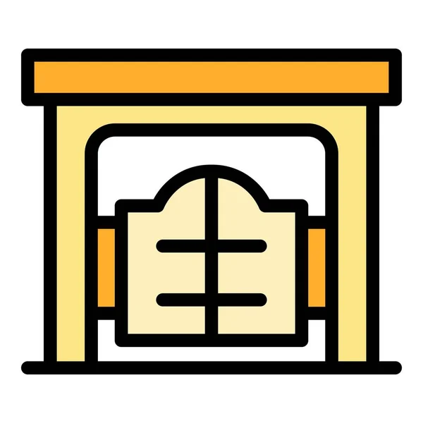 Ranchgate Ikone Outline Ranch Gate Vektor Symbol Für Web Design — Stockvektor