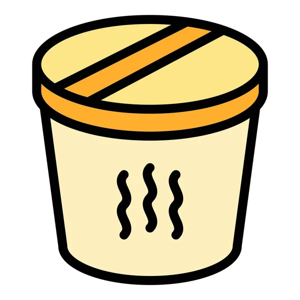 食物保温瓶图标 在白色背景平面上隔离的网页设计用的食物热矢量图标 — 图库矢量图片
