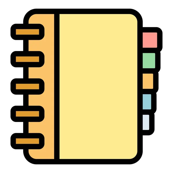 Human Resources Notebook Icon Outline Human Resources Notebook Vector Icon — Stock Vector