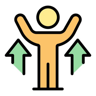 İnsan kaynakları ikonu uyandırır. Taslak İnsan Kaynakları beyaz arkaplan rengi üzerinde izole edilmiş web tasarımı için vektör simgesini uyandır