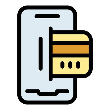 Akıllı telefon ödeme iptal ikonu. Beyaz arkaplan renklerinde izole edilmiş web tasarımı için Smartphone ödeme iptal vektör simgesi