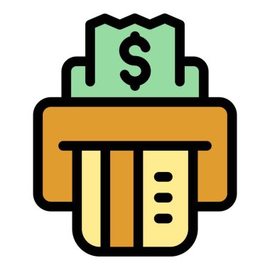 ATM ödeme iptal ikonu. Beyaz arkaplan rengi üzerinde izole edilmiş web tasarımı için Atm ödeme iptal vektör simgesi