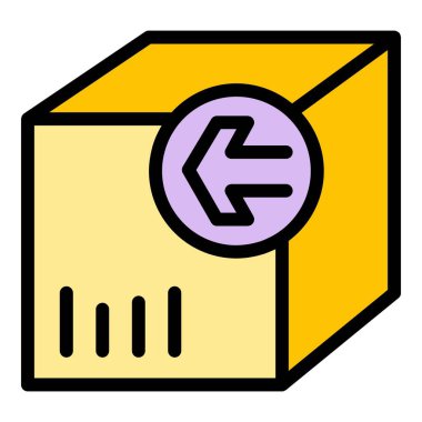 Sipariş ikonu. Beyaz arkaplan rengi üzerinde izole edilmiş web tasarımı için geri dönüş sipariş vektör simgesi