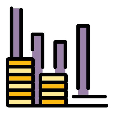 Harita piyasa çalışmaları ikonu. Beyaz arkaplan rengi üzerinde izole edilmiş web tasarımı için ana grafik pazar çalışma vektör simgesi