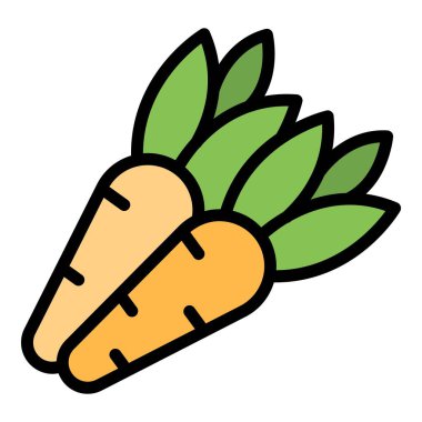 Havuç proteini ikonu. Beyaz arkaplan rengi üzerinde izole edilmiş web tasarımı için özet Havuç protein vektör simgesi