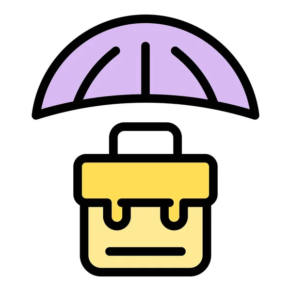 Liability Case Umbrella Icon Outline Liability Case Umbrella Vector Icon — Stock Vector