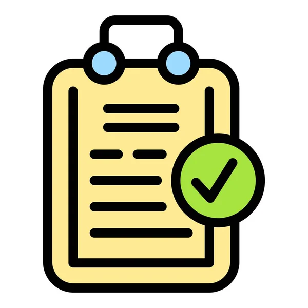 Liability Agreement Clipboard Icon Outline Liability Agreement Clipboard Vector Icon — Stock Vector