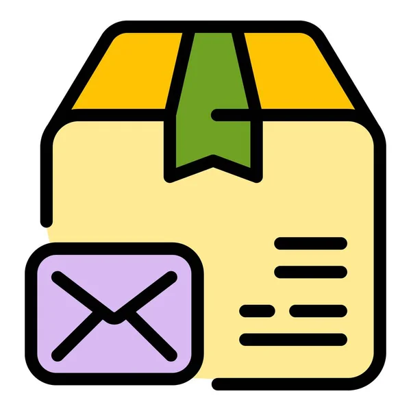 Envelope Parcel Icon Outline Envelope Parcel Vector Icon Web Design — Stock Vector