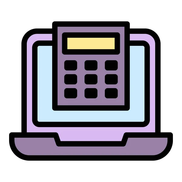 Calculator Consumer Icon Outline Calculator Consumer Vector Icon Web Design — Stock Vector