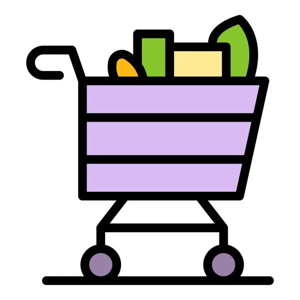 Shopping Cart Icon Outline Shopping Cart Vector Icon Web Design — Stock Vector