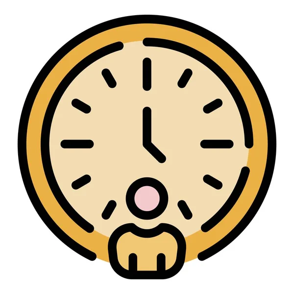 Student Time Icon Outline Student Time Vector Icon Web Design — Stock Vector