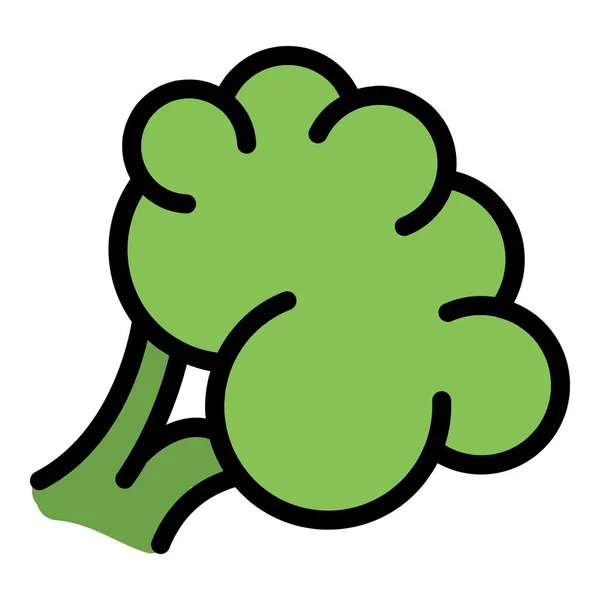 Икона Белка Брокколи Контур Broccoli Белок Вектор Значок Веб Дизайна — стоковый вектор