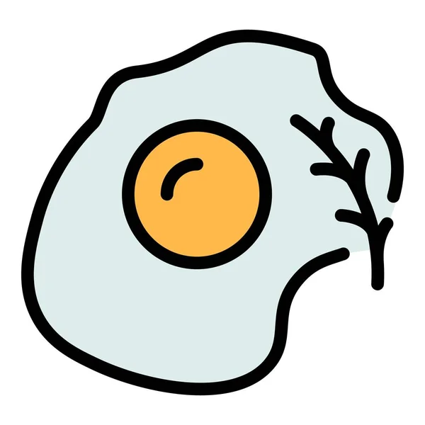 Yumurta Proteini Ikonu Beyaz Arkaplan Renginde Izole Edilmiş Web Tasarımı — Stok Vektör