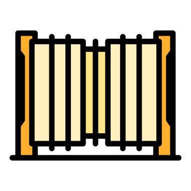 Otomatik geçit simgesine eriş. Beyaz arkaplan rengi üzerinde izole edilmiş web tasarımı için Otomatik Geçit vektör simgesine erişim