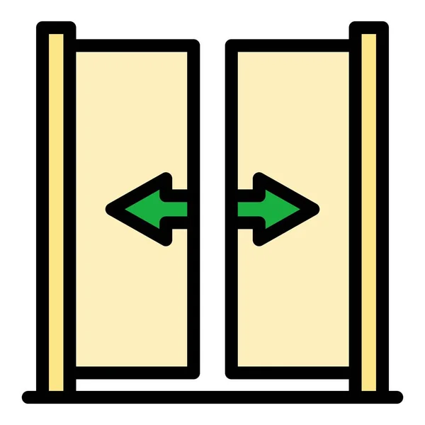信号ゲートアイコン 概要白い背景色のフラットに分離されたウェブデザインのための信号ゲートベクトルアイコン — ストックベクタ