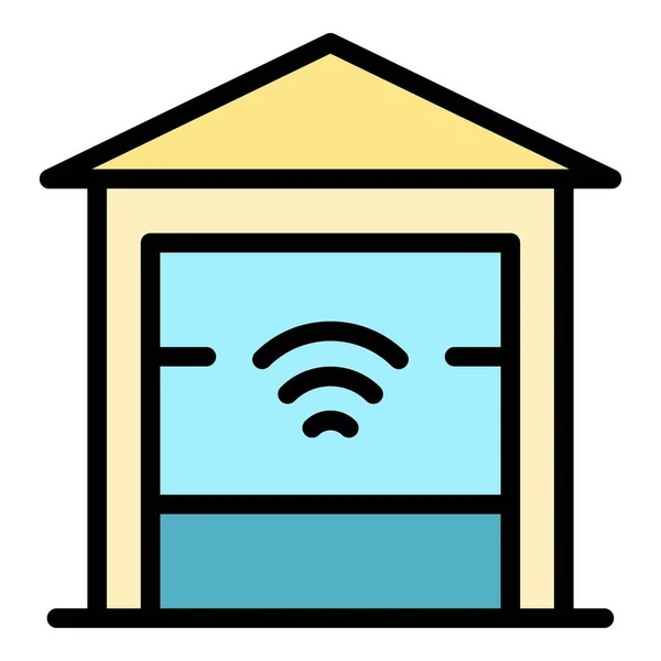 Smart House Icon Outline Smart House Vector Icon Web Design — Stock Vector