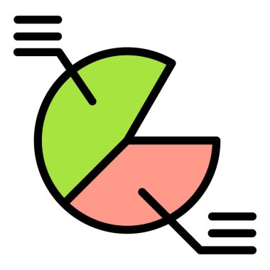 Bitcoin pasta grafiği simgesi. Beyaz arkaplan rengi üzerinde izole edilmiş web tasarımı için Bitcoin pasta çizelgesi çizelgesi vektör simgesi