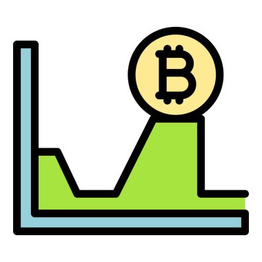Bitcoin evrim ikonu. Beyaz arkaplan rengi üzerinde izole edilmiş web tasarımı için Bitcoin evrim vektör simgesi taslağı