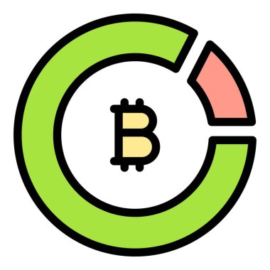 Bitcoin şifreleme simgesi. Beyaz arkaplan rengi üzerinde izole edilmiş web tasarımı için Bitcoin şifreleme vektör simgesi