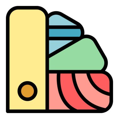 Yazıcı palet simgesi. Beyaz arkaplan rengi üzerinde izole edilmiş web tasarımı için ana hatlı yazıcı palet vektör simgesi