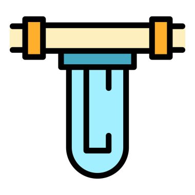 Maden suyu filtresi simgesi. Beyaz arkaplan renginde izole edilmiş web tasarımı için maden suyu filtresi vektör simgesi